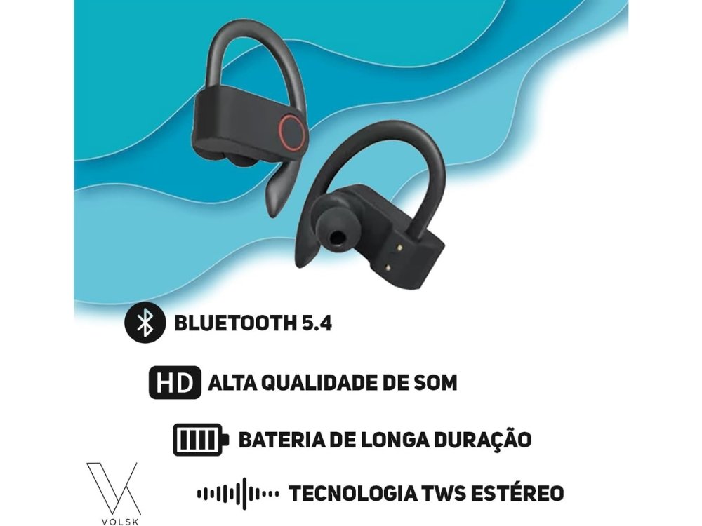 Fones de ouvido bluetooth com algumas de suas características