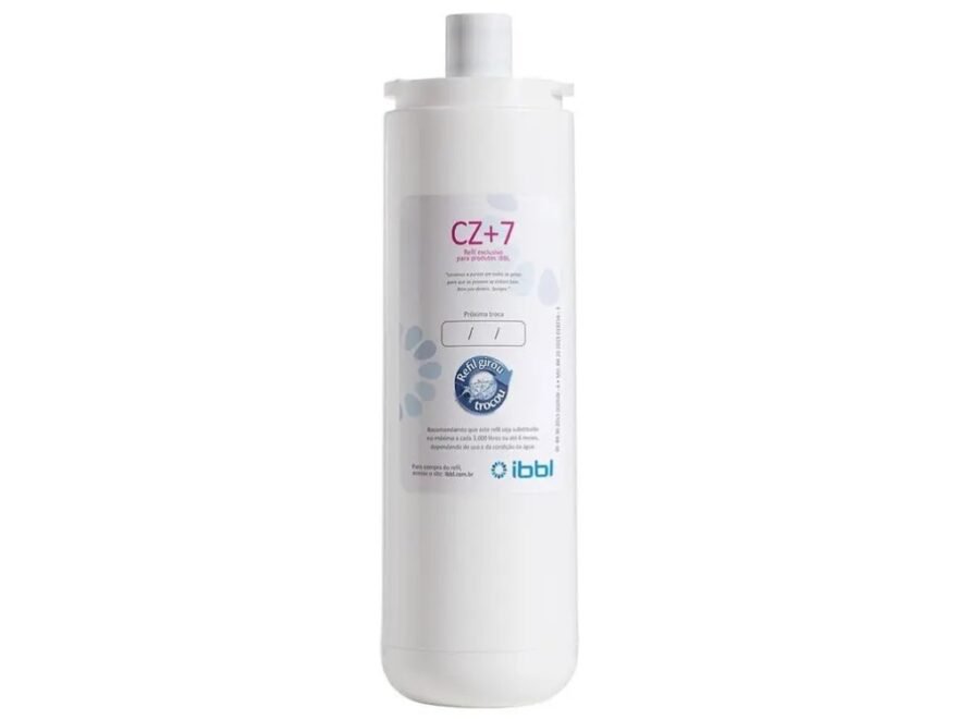 Refil Filtro Girou Trocou CZ+7 da IBBL original com selo de eficiência Inmetro e sistema de troca rápida.